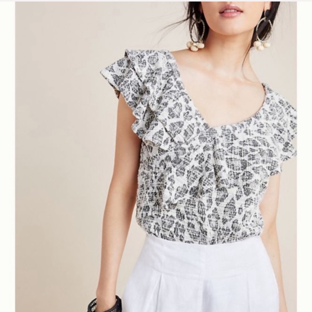 Anthropologie Dolan Savannah Ruffled Blouse NWT